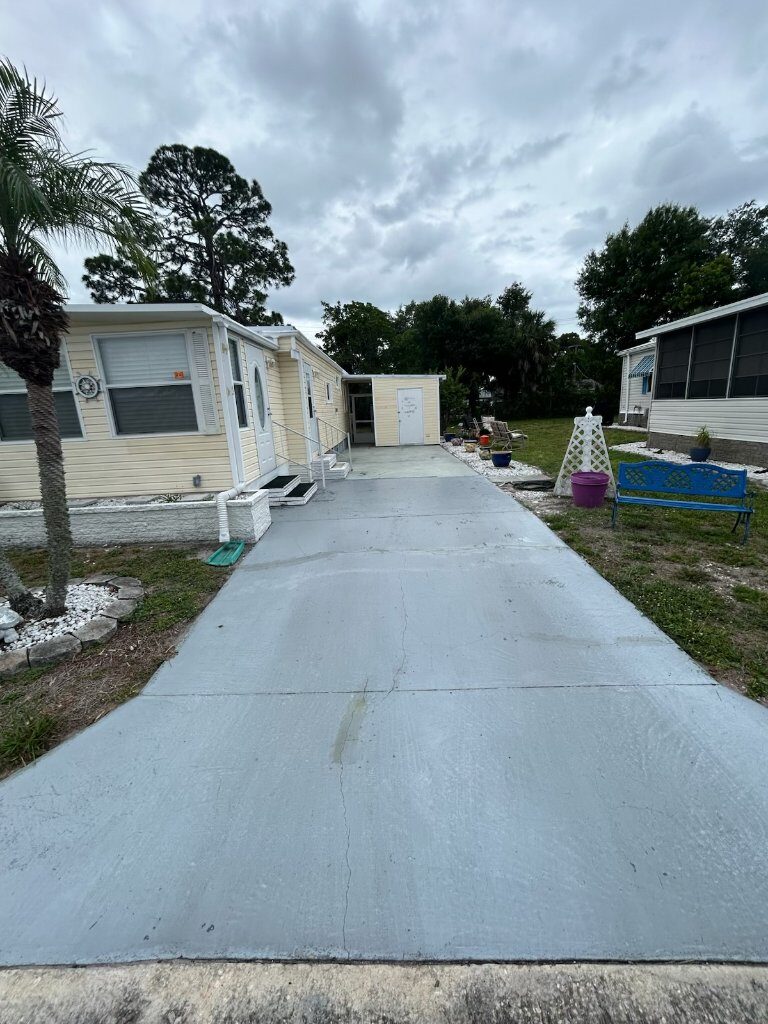 Driveway Transformation before